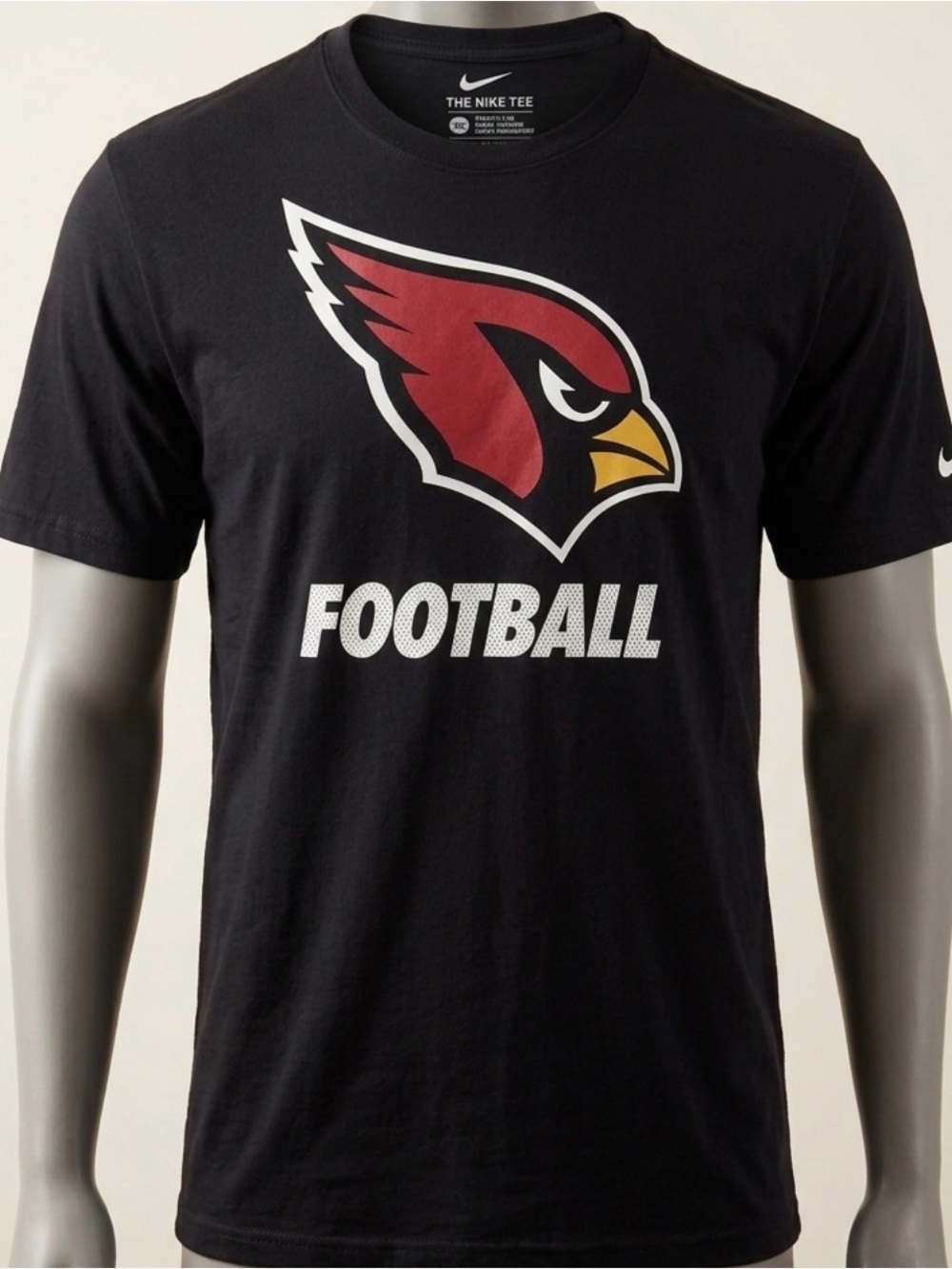 Nike Arizona Cardinals Football T Shirt Mens XXL Black NFL Team Logo Tee